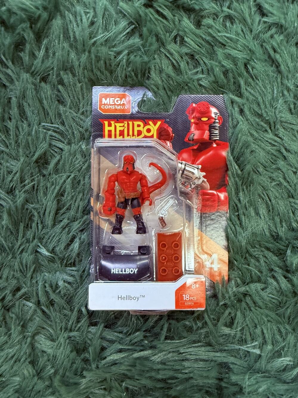 Mega Construx Heroes Hellboy Action Figure GDB14 18 Pcs New Sealed
